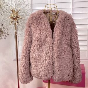 Fluffy Pink Teddy Jacket